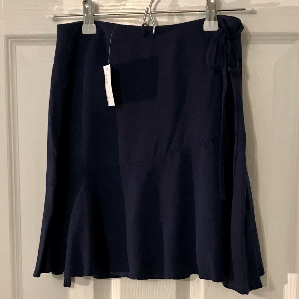 SMALL UO BLUE MINI WRAP SKIRT - Picture 11 of 12